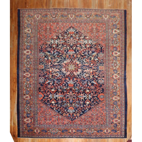 Traditional Navy Mahal Rug No. j1874