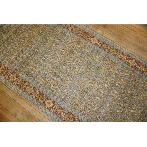 Slate Blue Persian Senneh Runner No. j1876