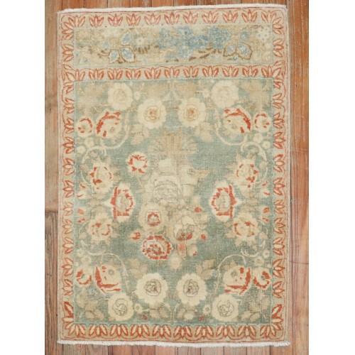 Green Persian Kashan Mat No. j1902