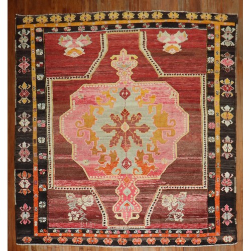 Wild Floral Traditional Turkish Rug No. j1922