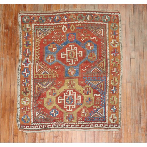 Antique Aksary Anatolian Konya Bergama Collectors Rug No. j1985