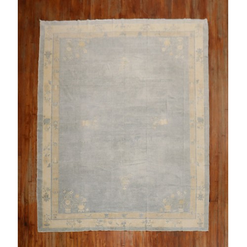 Light Blue Chinese Room Rug No. j2041