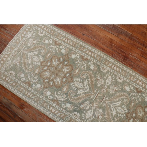 Soft Green Persian Runner No. j2045