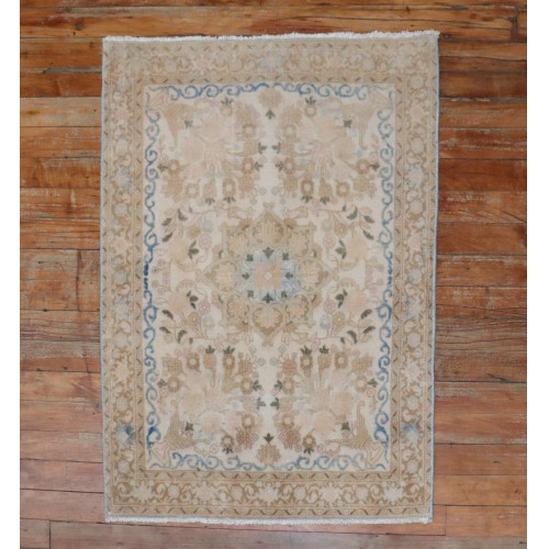 Neutral Kashan Mat No. j2055