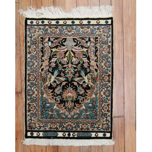 Superfine Turkish Keyseri Signed Silk Rug No. j2069