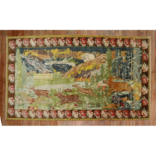 Running Deer Karabagh Rug No. j2097