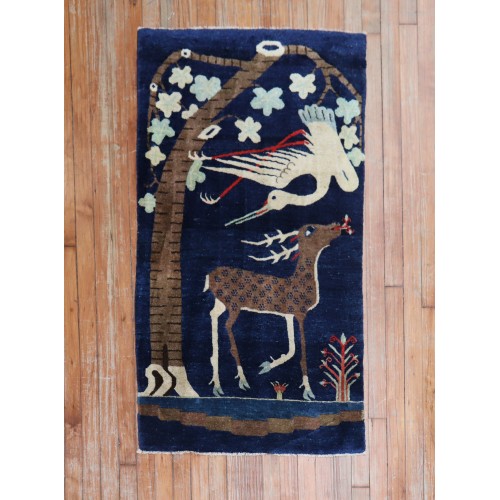 Beautiful Tibetan Animal Pictorial Rug No. j2123