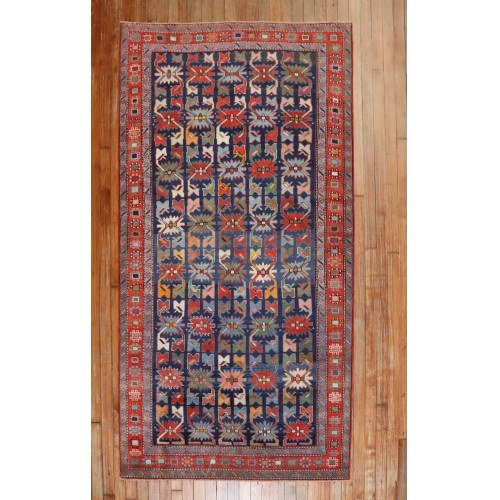 Fun Navy Karabagh Rug No. j2145