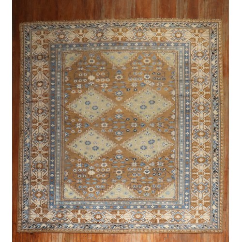 Geometric Brown East Turkestan Rug No. j2147