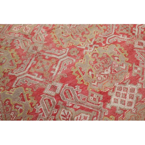 Large Scale Red Antique Oushak Rug No. j2161