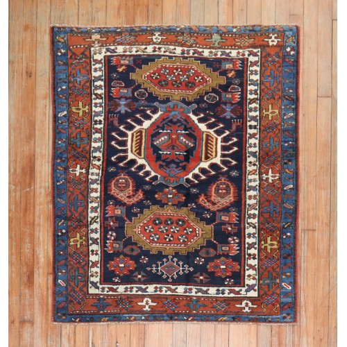 Navy Traditional Heriz Rug No. j2163