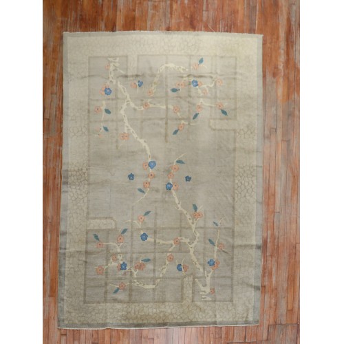 Enchanting Gray Chinese Rug No. j2208