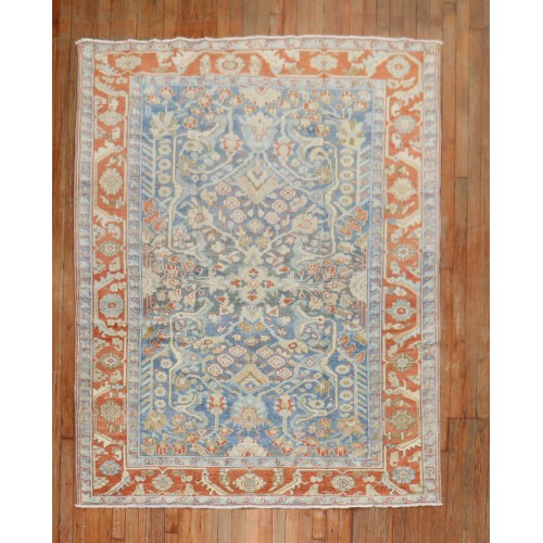 Blue Rust Persian Malayer Antique Rug No. j2245