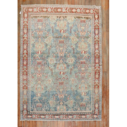 Blue Antique Persian Senneh Rug No. j2260