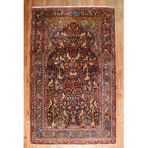 Botanical Persian Prayer Rug No. j2293