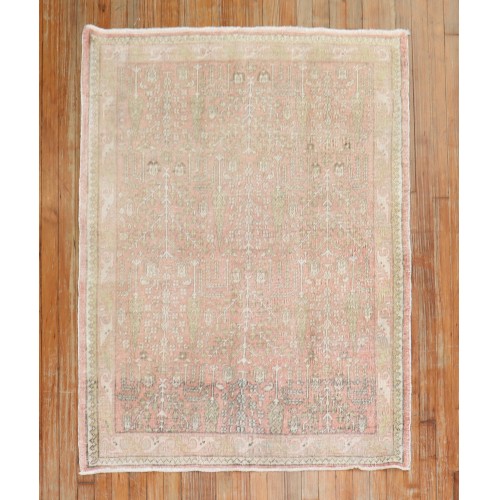 Pink Scatter Size Oushak Rug No. j2331