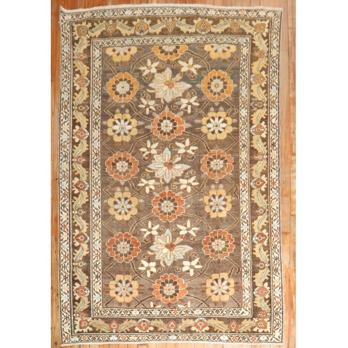 Brown Persian Veramin Rug No. j2362