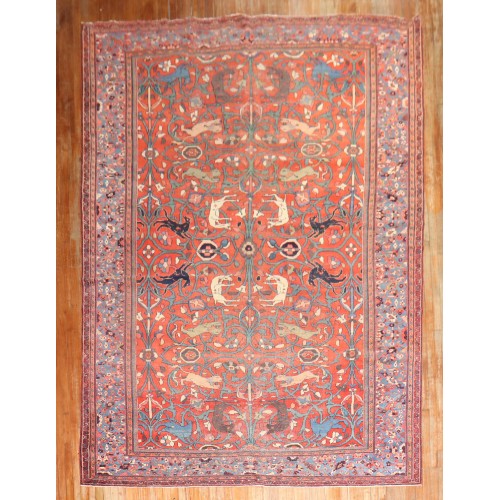 Persian Mahal Pictorial Rug No. j2456