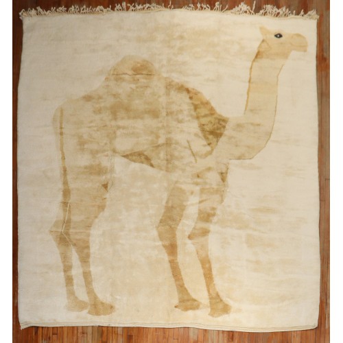 Large Camel Moroccan Rug No. j2509