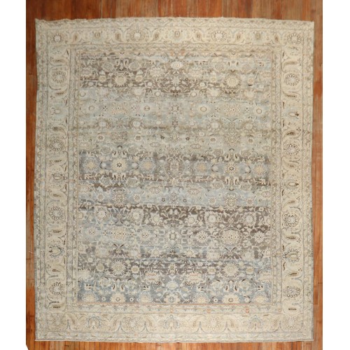 Gray Blue Antique Persian Malayer Rug No. j2555