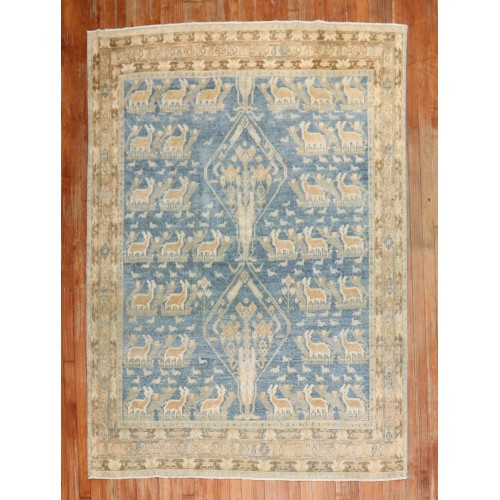 Blue Persian Deer Rug No. j2640