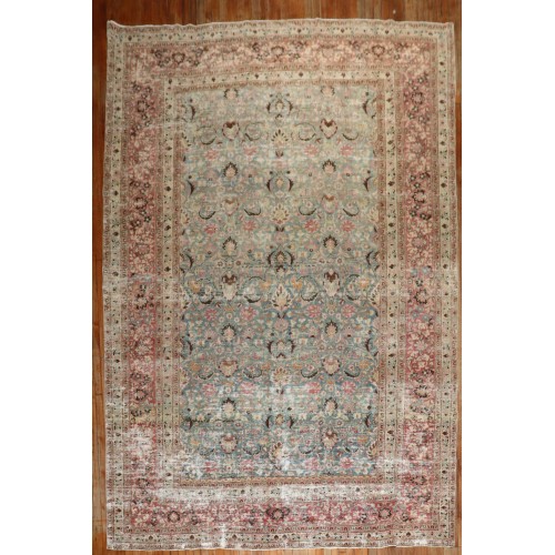 Distressed Blue Persian Meshed Rug No. j2655