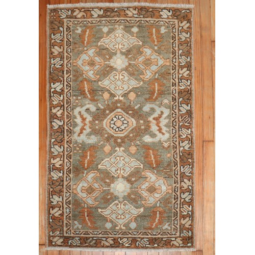 Brown Persian Scatter Heriz Rug No. j2669