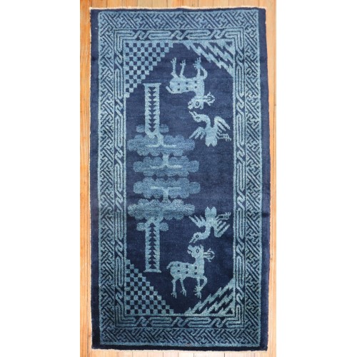 Blue Chinese Pictorial Peking Rug No. j2730