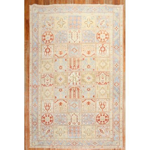 Garden Box Antique Persian Bakhtiari Rug No. j2736