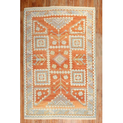 Vintage Turkish Bergama Room Size Rug No. j2742