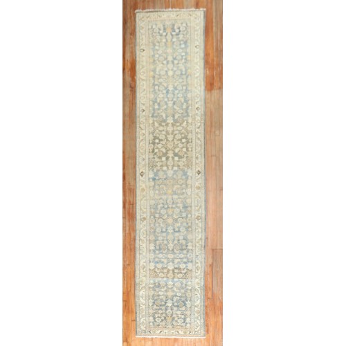 Blue Brown Malayer Runner No. j2756