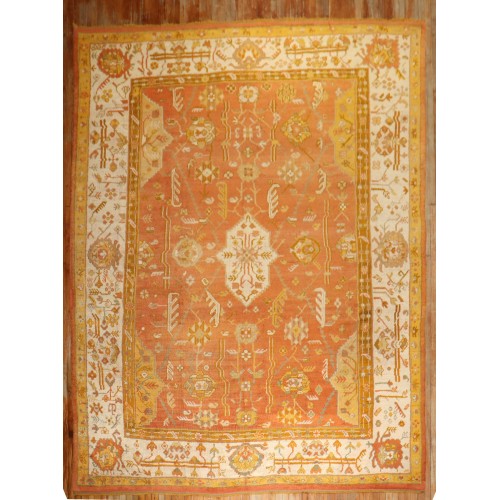 Orange Antique Turkish Oushak No. j2805