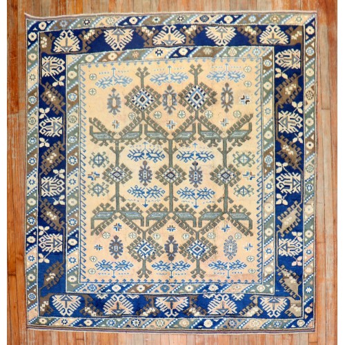 Square Village Turkish Konya Rug No. j2823