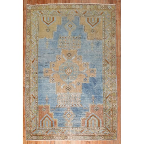 Blue Worn Afshar Rug No. j2832