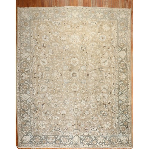 Brown Antique Tabriz Rug No. j2841