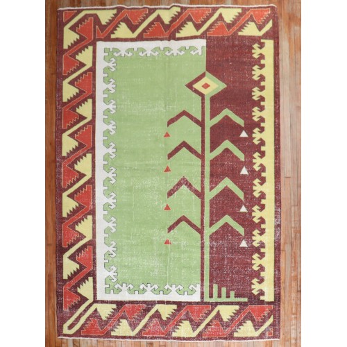 Funky Turkish Deco Carpet No. j2860