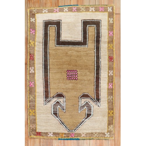 Quirky Turkish Kars Scatter Rug No. j2864