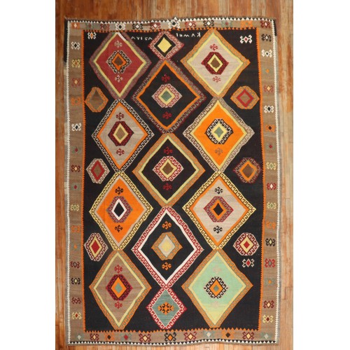 Large Scale Vintage Turkish Kilim No. j2880