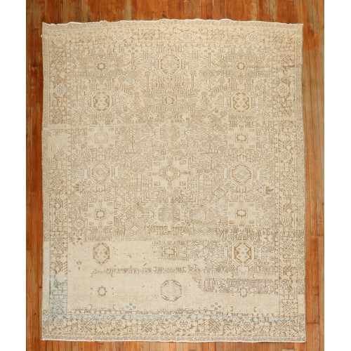 Abrashed Persian Heriz Stone Washed Rug No. j2907