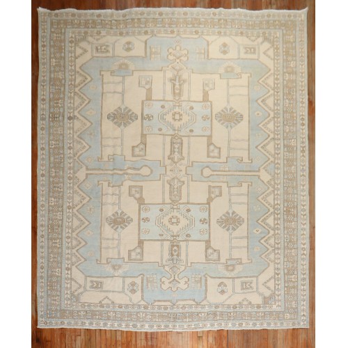 Light Blue Khaki Persian Rug No. j2909