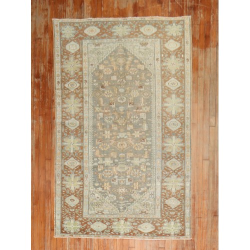 Gray Brown Persian Malayer Rug No. j2914