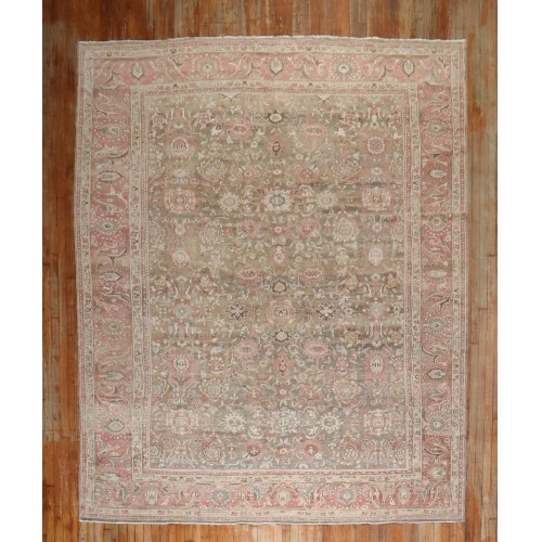 Brown Blush Persian Malayer Vintage Carpet No. j2924