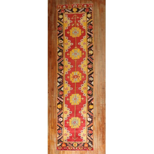 Antique Turkish Karapinar Runner No. j2938