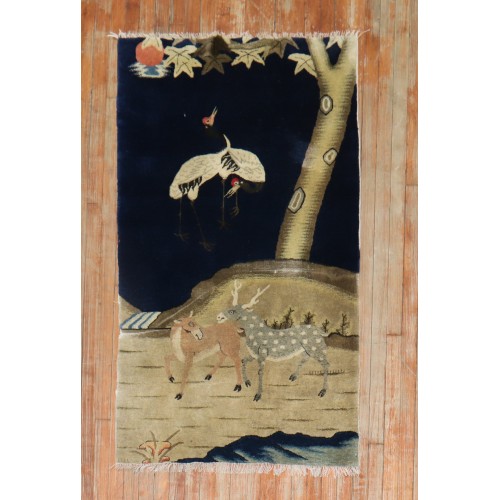 Tibetan Animal Rug No. j2948