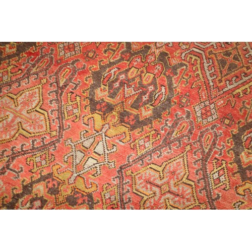 Antique Turkish Oushak Crab Rug No. j2954