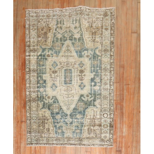 Green Persian Malayer Throw Rug No. j3018