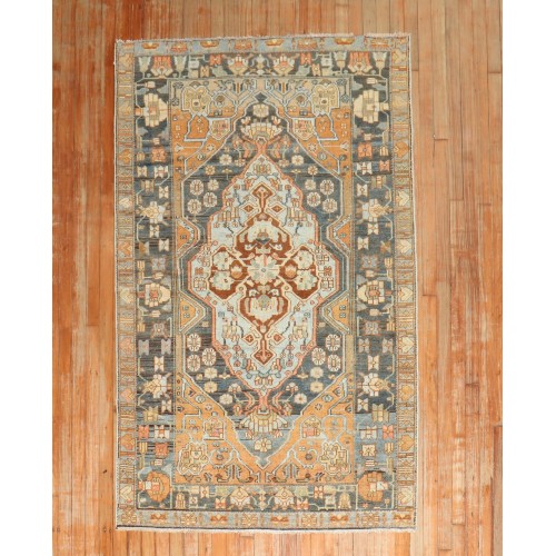 Persian Bakhtiari Accent Medallion Rug No. j3029