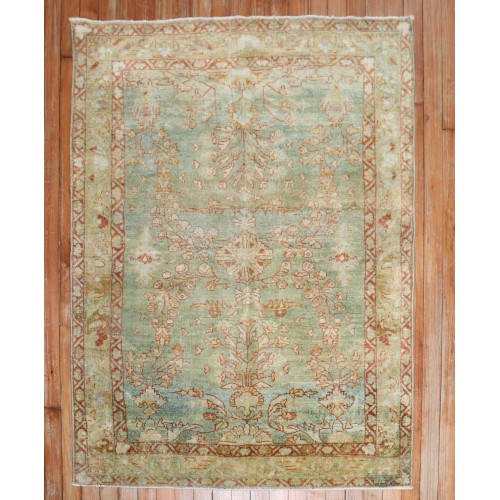 Sea Foam Green Persian Scatter square rug No. j3036