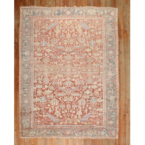 Brick Red Persian Heriz Rug No. j3038