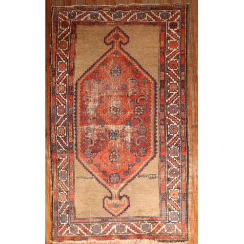 Distressed Persian Tribal Serab Rug No. j3094